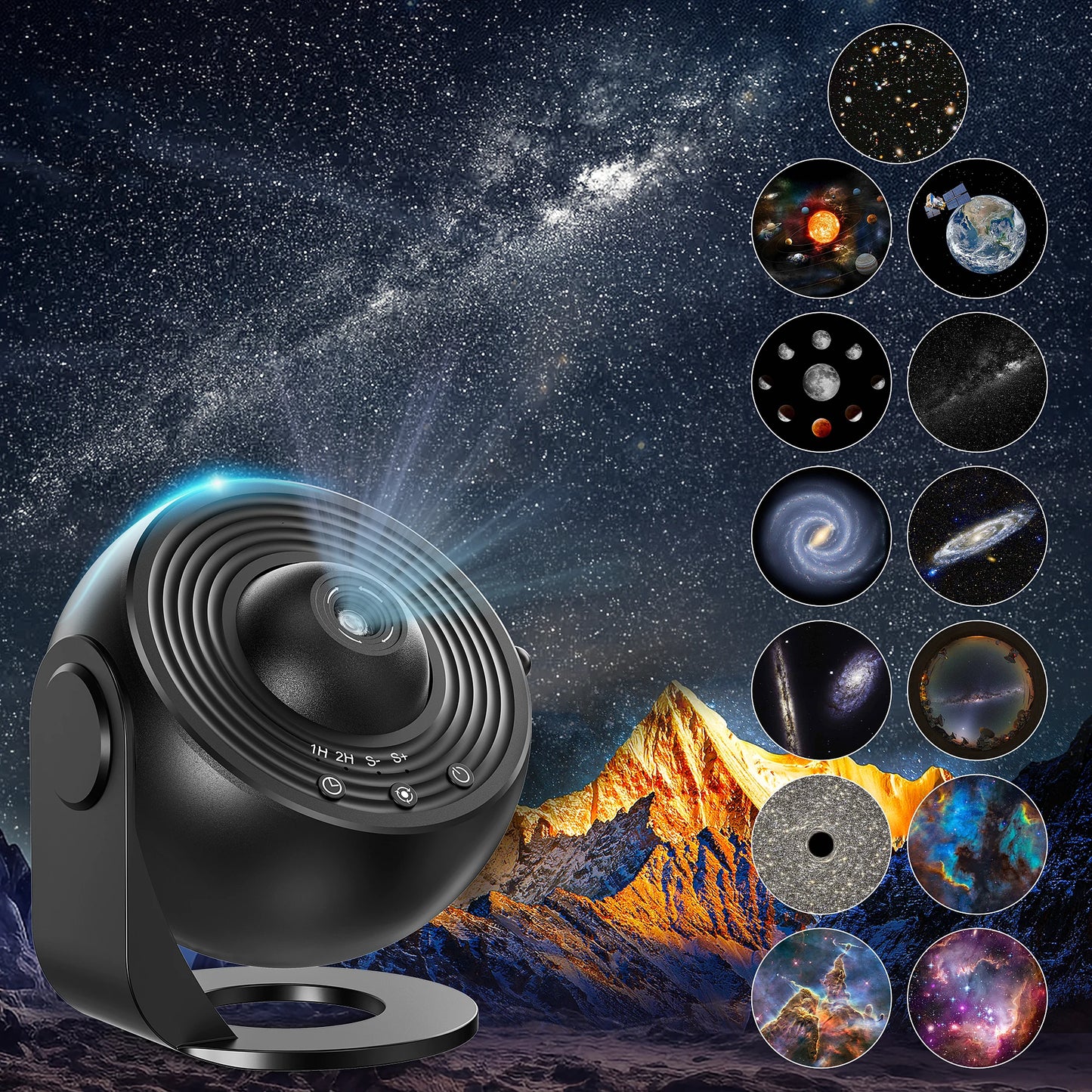Galaxy Projector, Planetarium Star Projector Realistic Starry Sky Night Light for Kids Bedroom