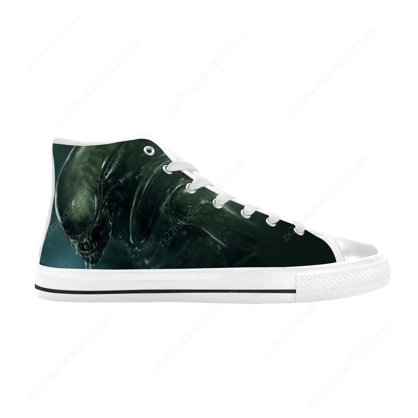 Alien Horror Scary Gothic Shoes High Tops