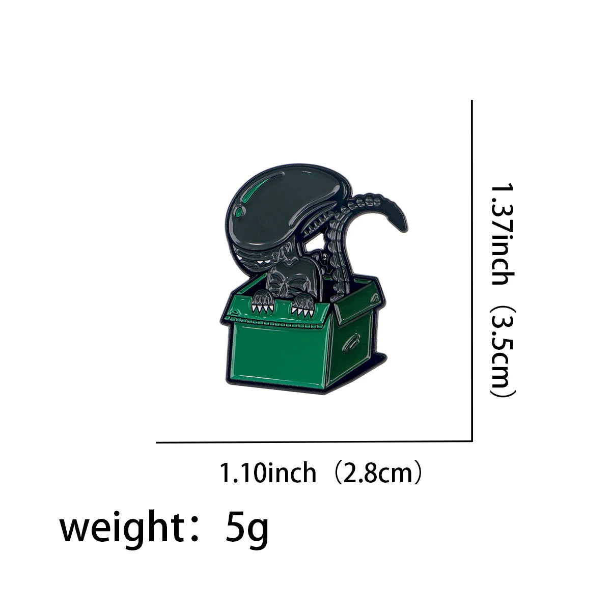Alien Brooches for Women Cool Enamel Pins