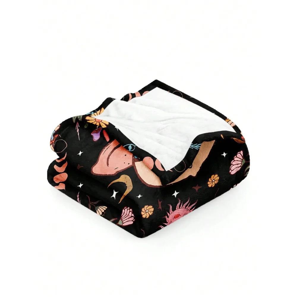 1pc Alien UFO Blanket Witchy Celestial Throw