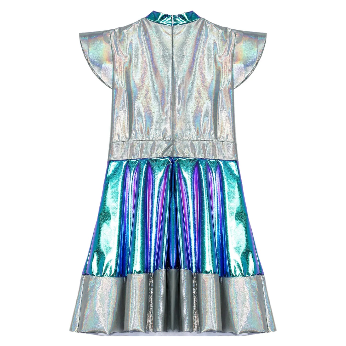 Girls Shiny Alien Outer space Halloween Cosplay