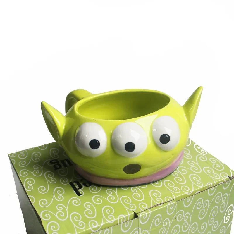 Three-eyed Monster Cartoon Ceramic Mug