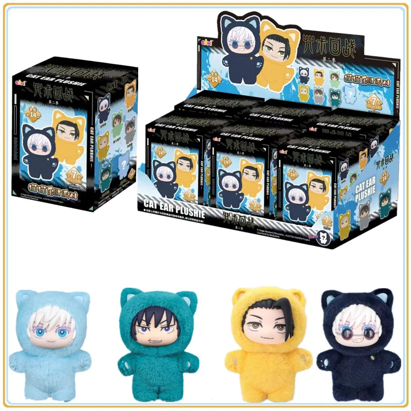 Original BANDAI Jujutsu Kaisen 2 Cat Ear Plushie Series Blind Box