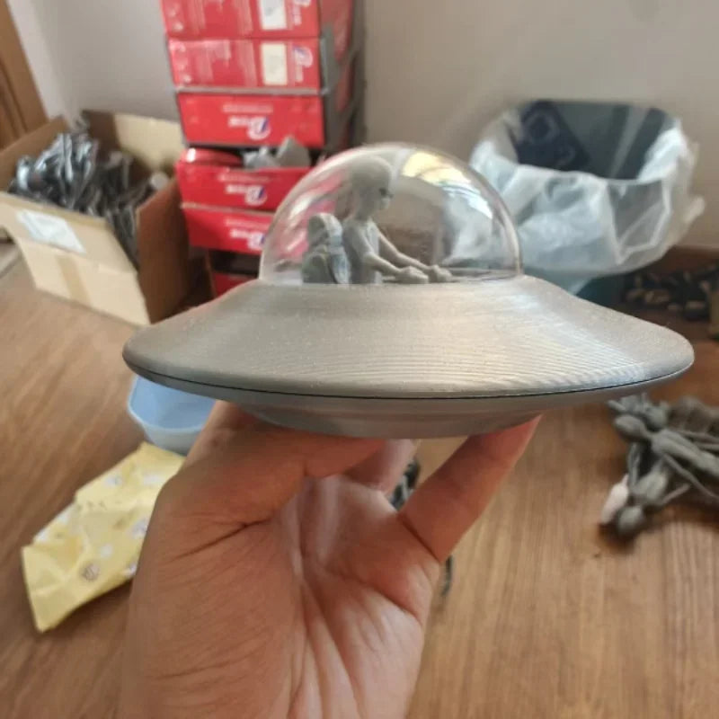 New Flying Saucer Alien 3d Action Figure Toys High Quality Toys Model 3d Printed
