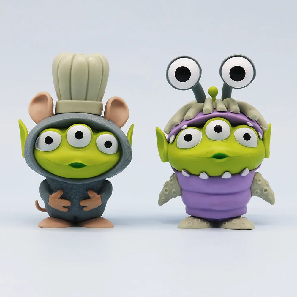 5Pcs/set Toy Story Alien Crossover Series PVC Action Figure
