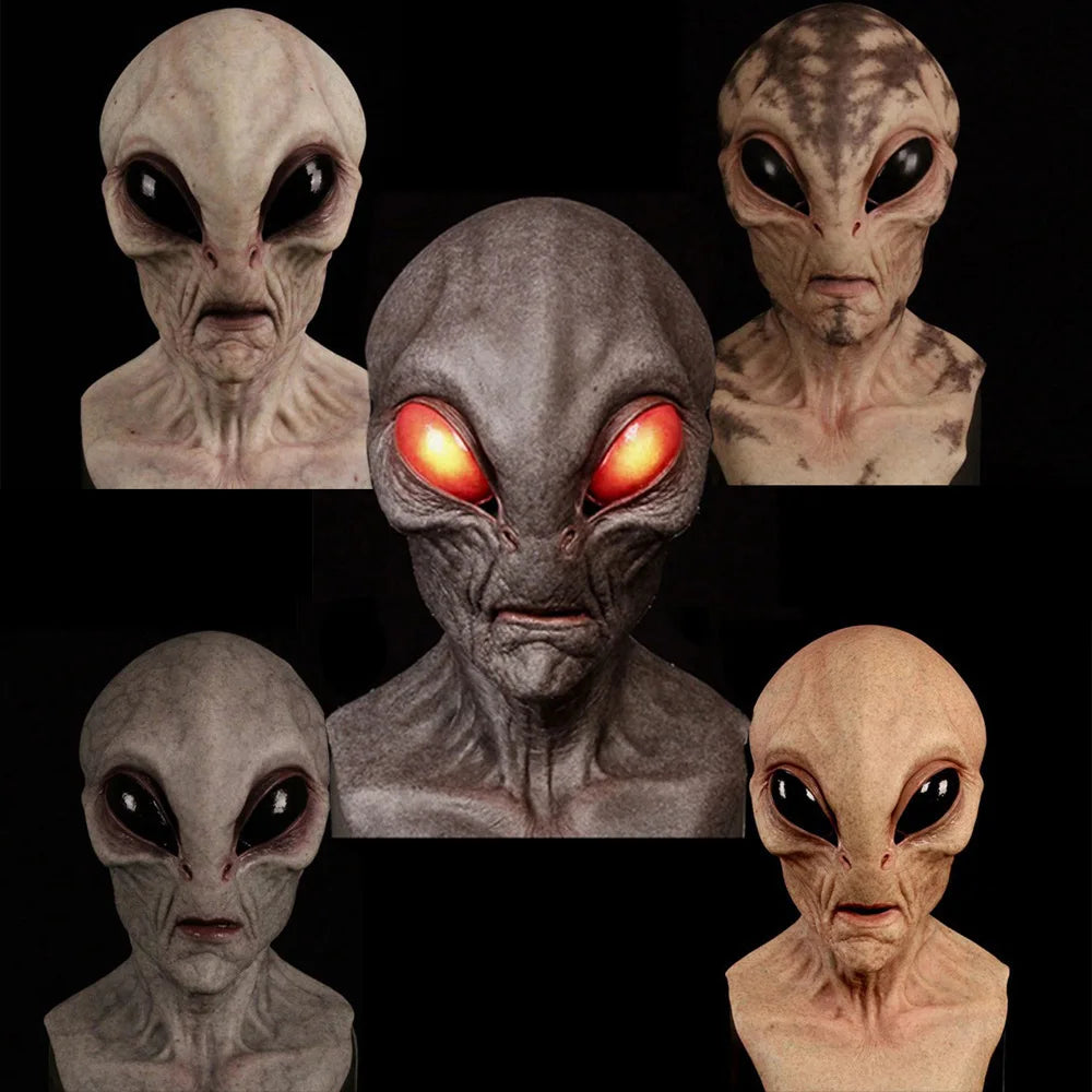 Halloween Alien Mask Cosplay Horror UFO