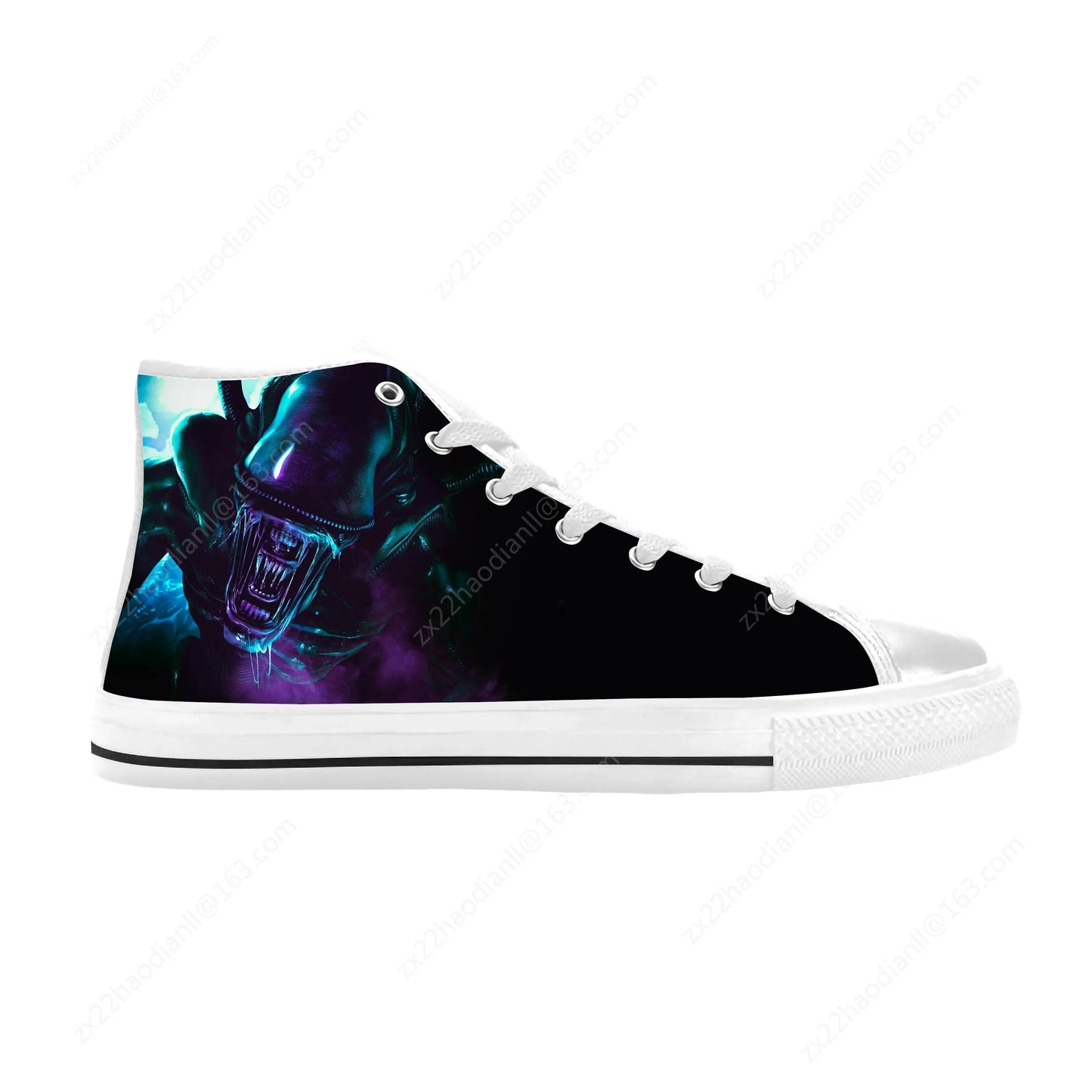 Alien Horror Scary Gothic Shoes High Tops