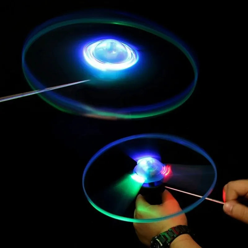 LED Lighting Flying Disc Propeller Helicopter Toys