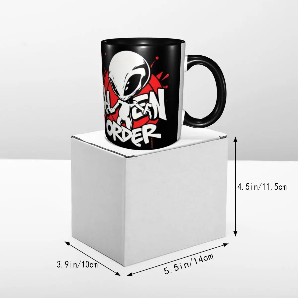 Ignore Alien Orders Street Art Mug Funny Ceramic Coffee Cups