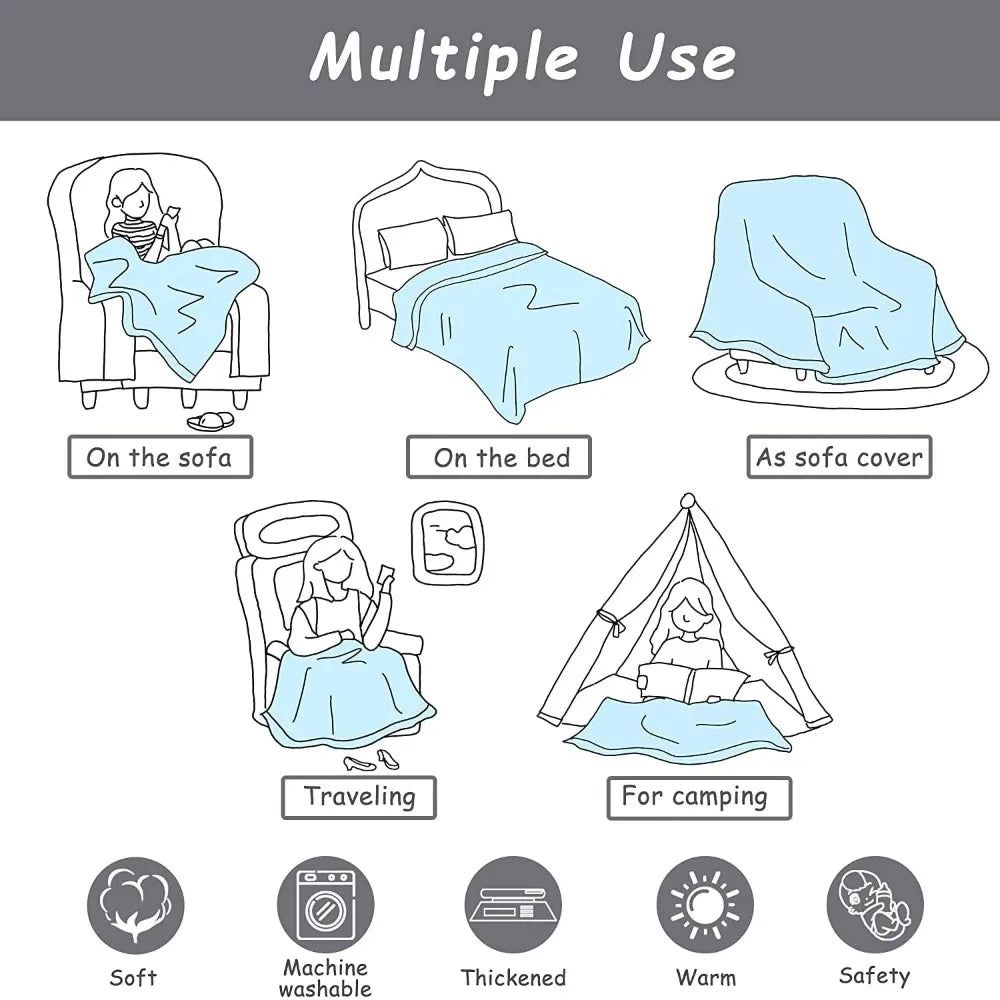 1pc Alien UFO Blanket Witchy Celestial Throw