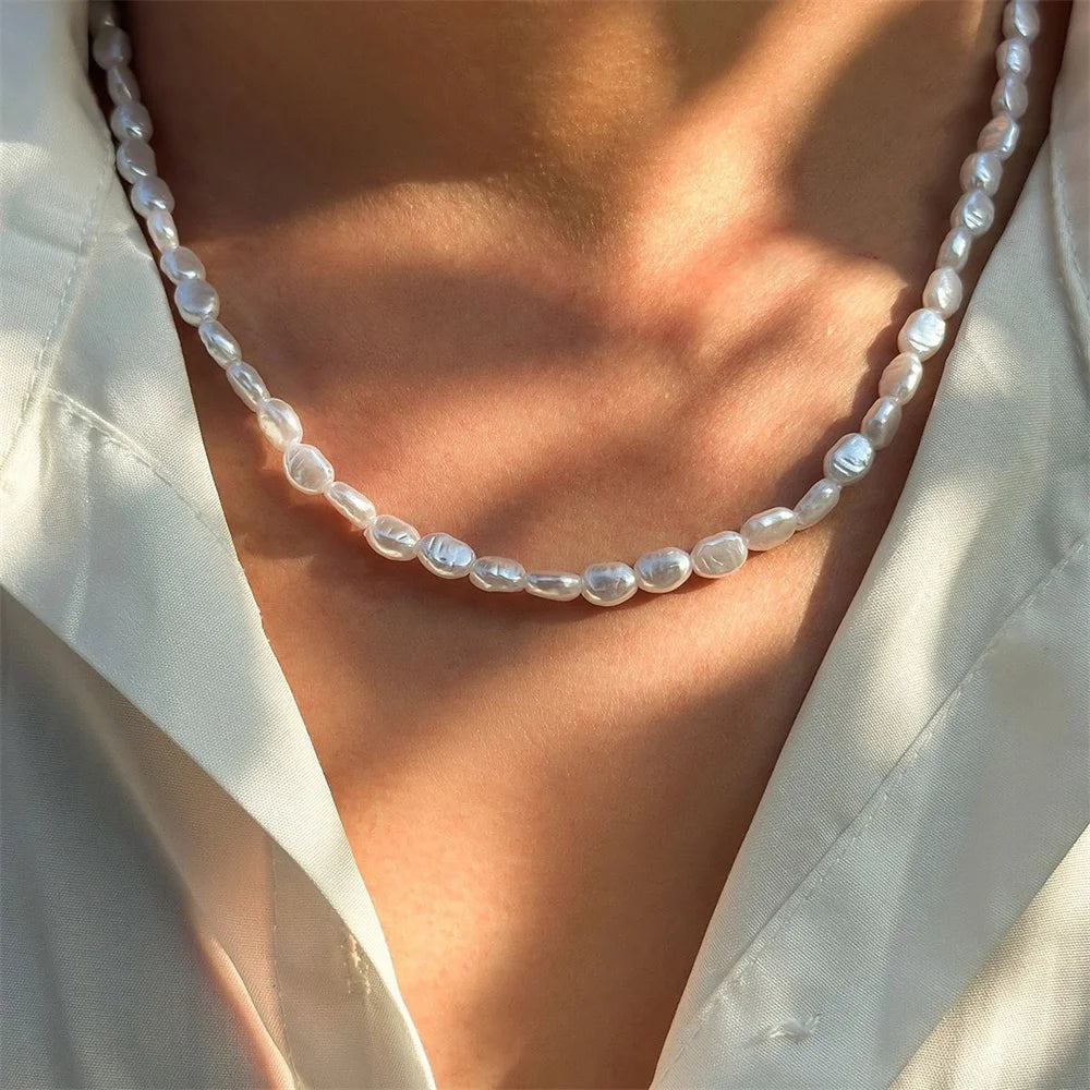 Baroque Alien Pearl Necklace Men's And woman