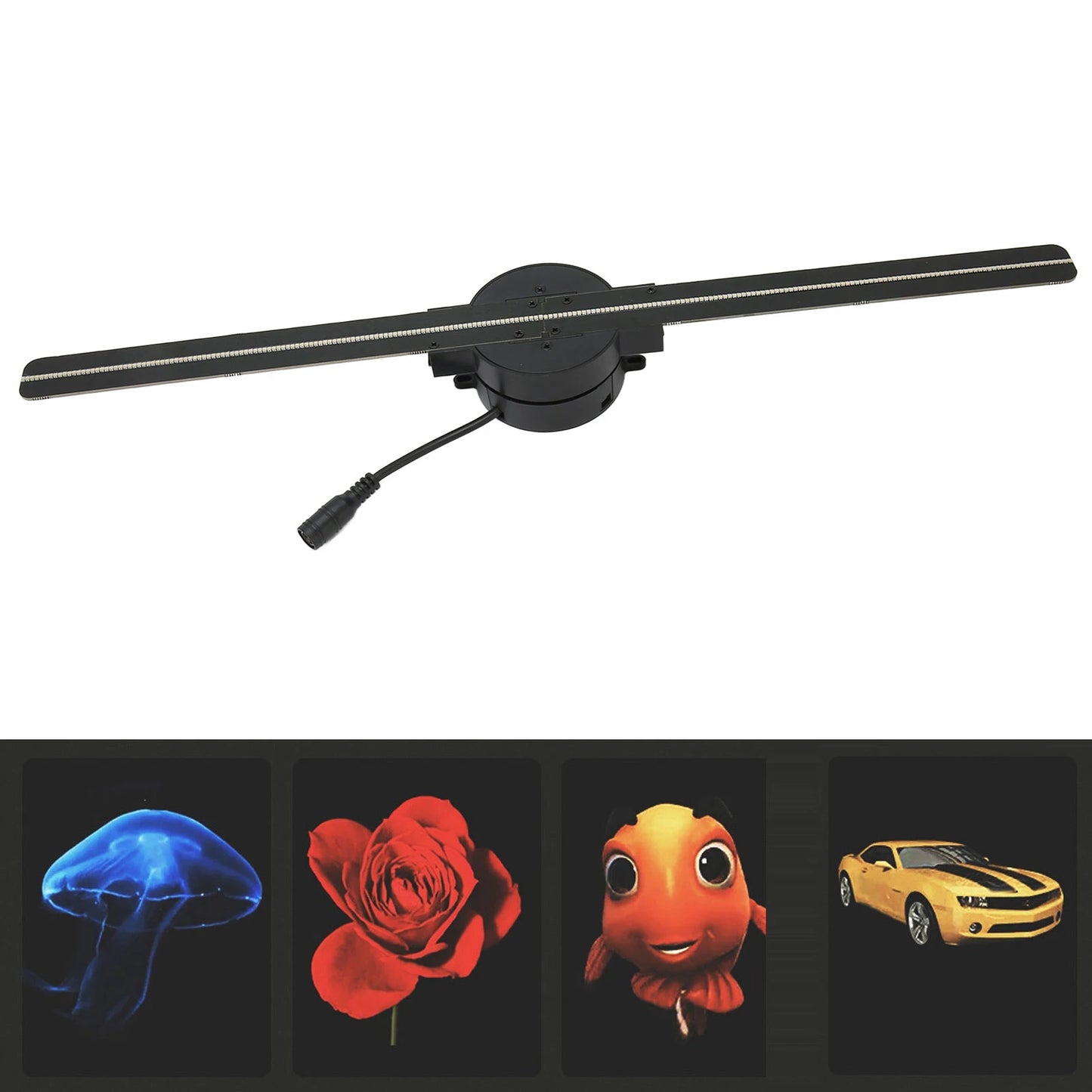 3D Hologram Fan 16.5in 2000x224 WiFi 3D Projector with 224 LED Light Beads for Business