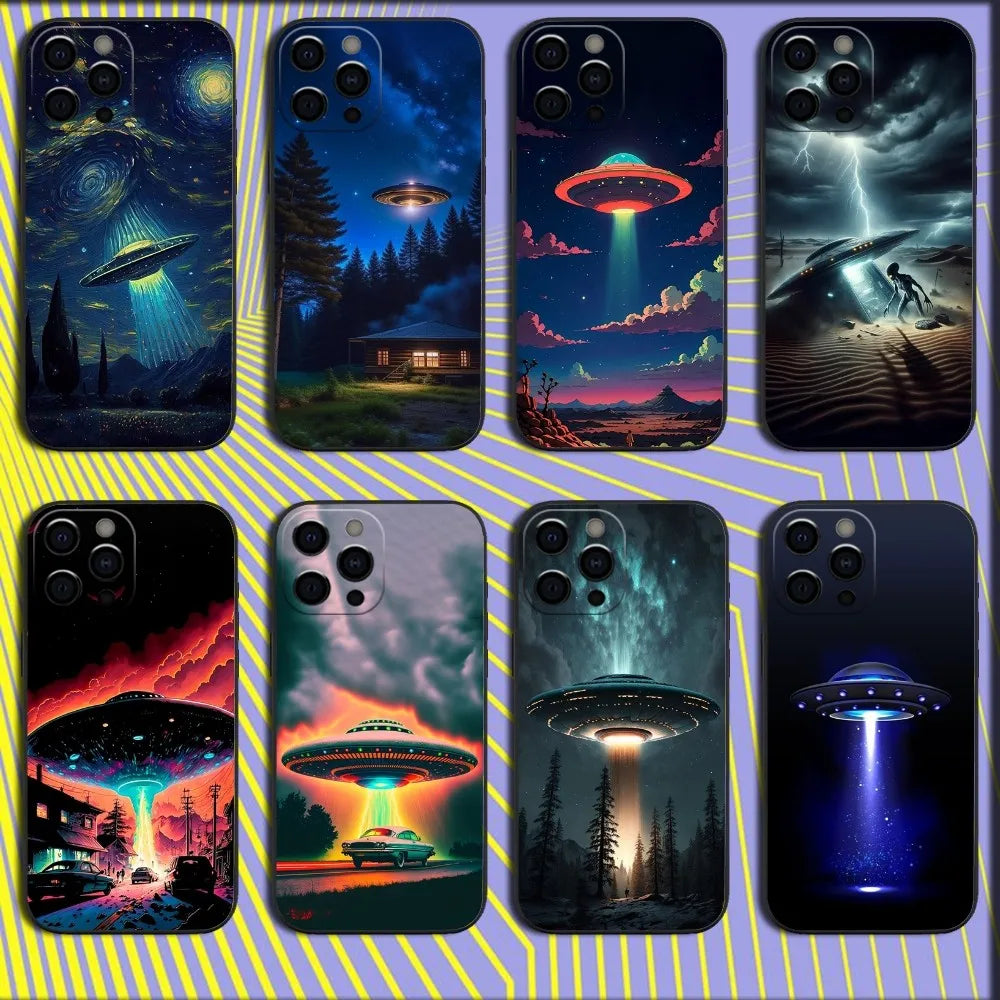 UFO Alien Thing Phone Case For iPhones