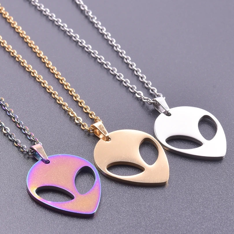 New Alien Pendant Chain Neck Decoration Necklace For Women/Men