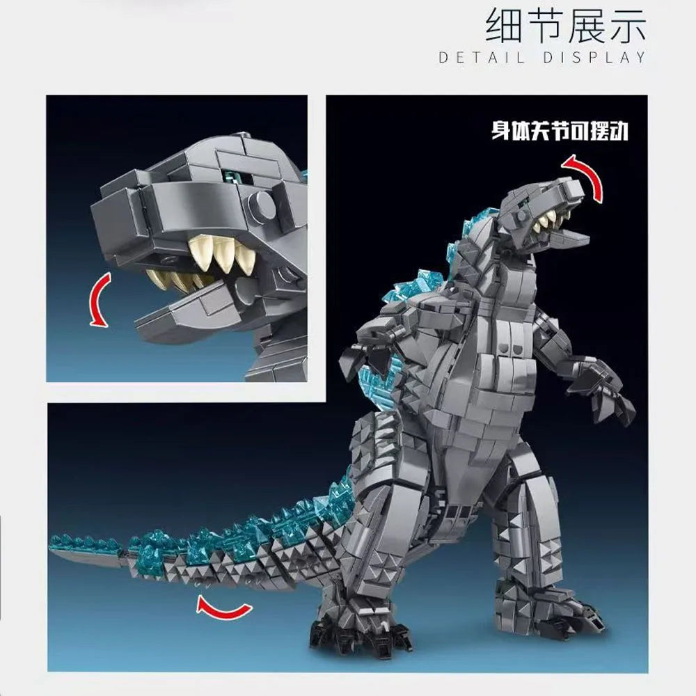 Monster dinosaur movie Series Building Block model 1284pcs