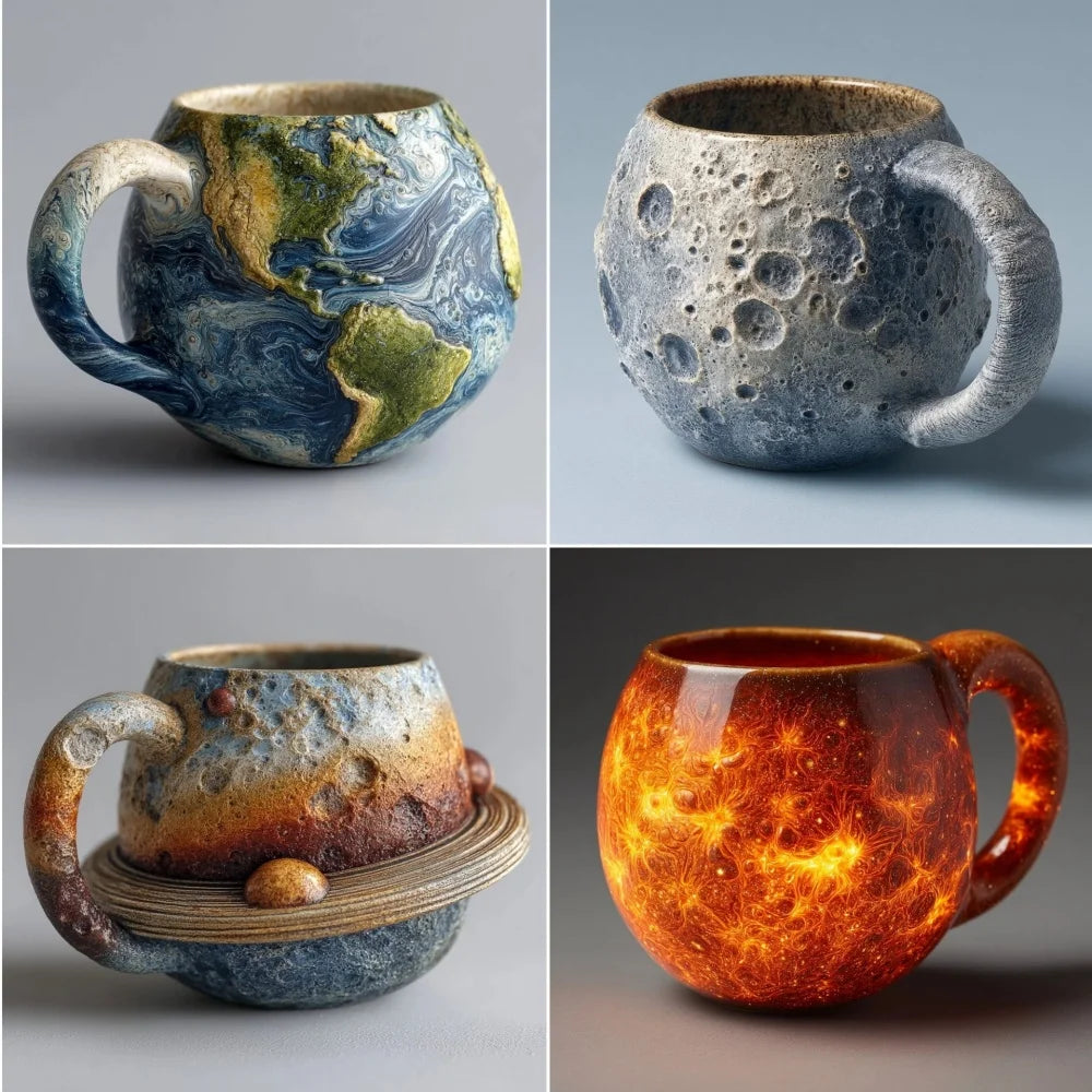 Planetary Mug Collection Cosmic Resin Cups