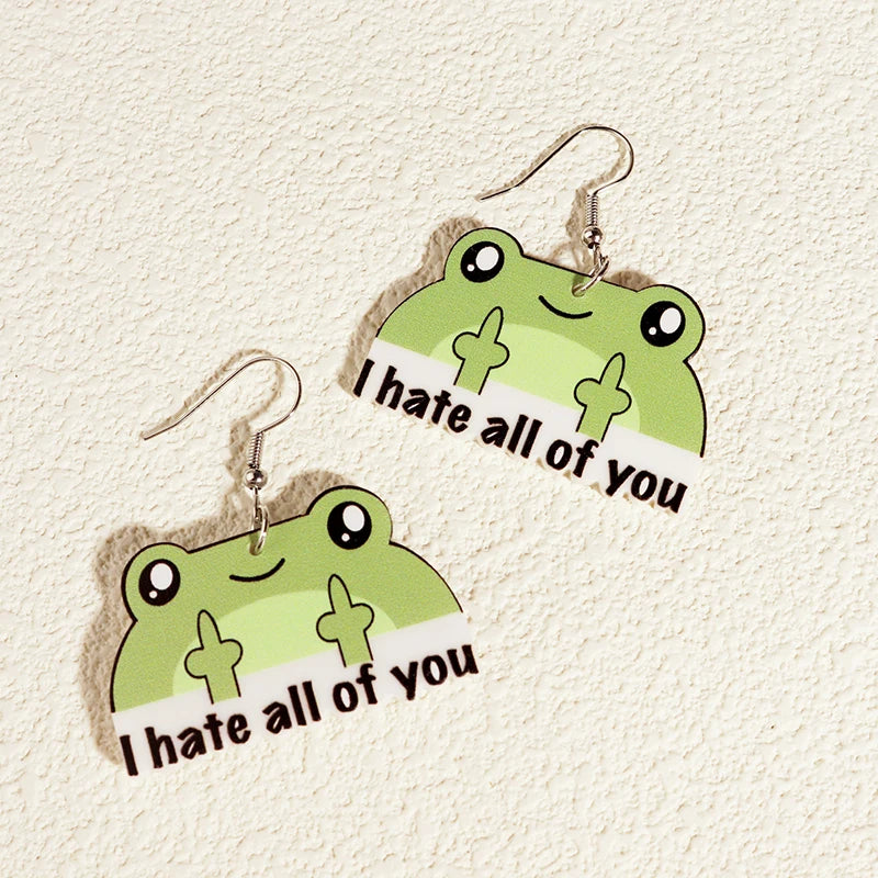 Alien Earrings For Women Girls Hip Hop Cute