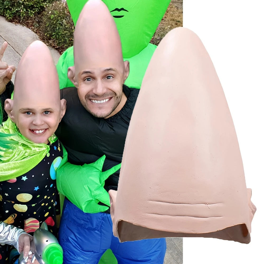 Conehead Conical Alien Mask Cap Cosplay