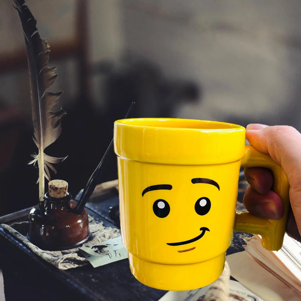 Cartoon Ceramic Mug Cup 250ML with Cute Impish Expression