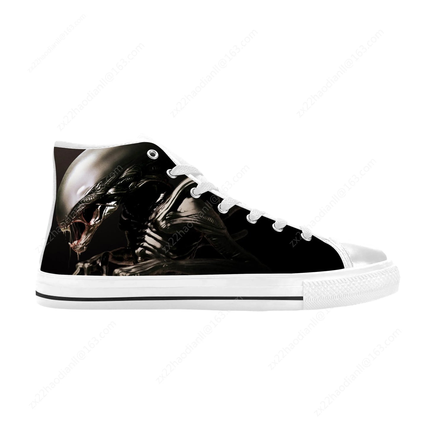 Alien Horror Scary Gothic Shoes High Tops