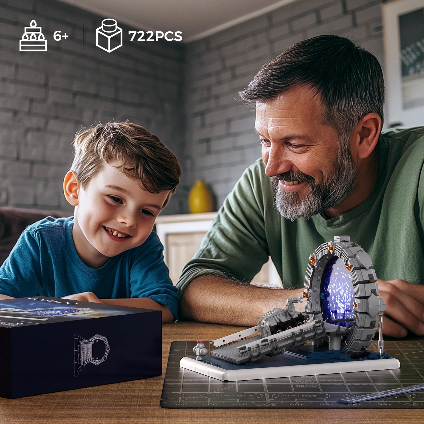 Movie Space Travel Scenes Toys Gifts(722PCS)