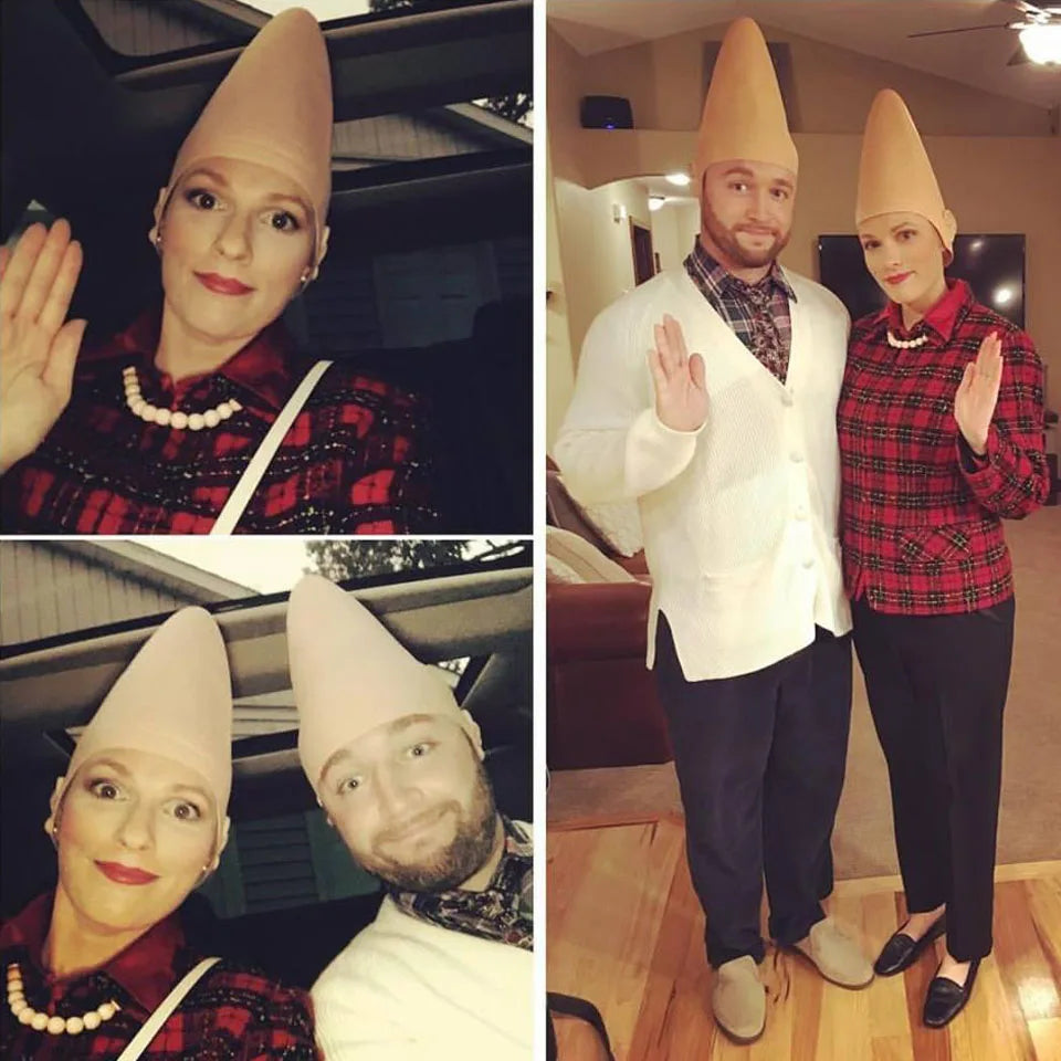 Conehead Conical Alien Mask Cap Cosplay