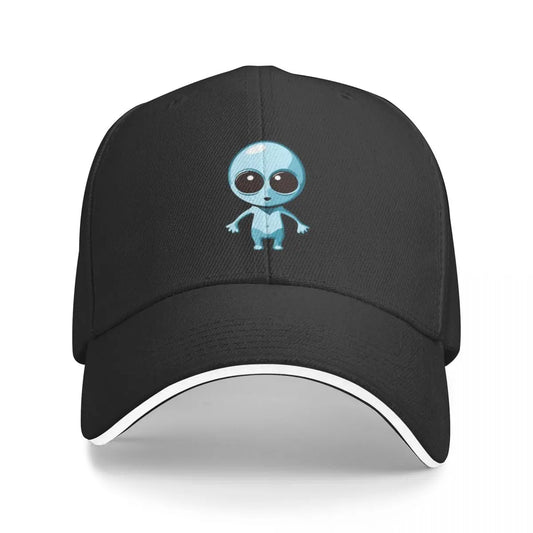 Cute Blue Alien A Baseball Caps Hat