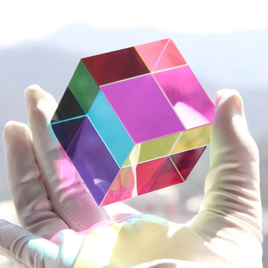 1pcs Science Magic Prism Cube 20mm Hexahedral Crystal Magic