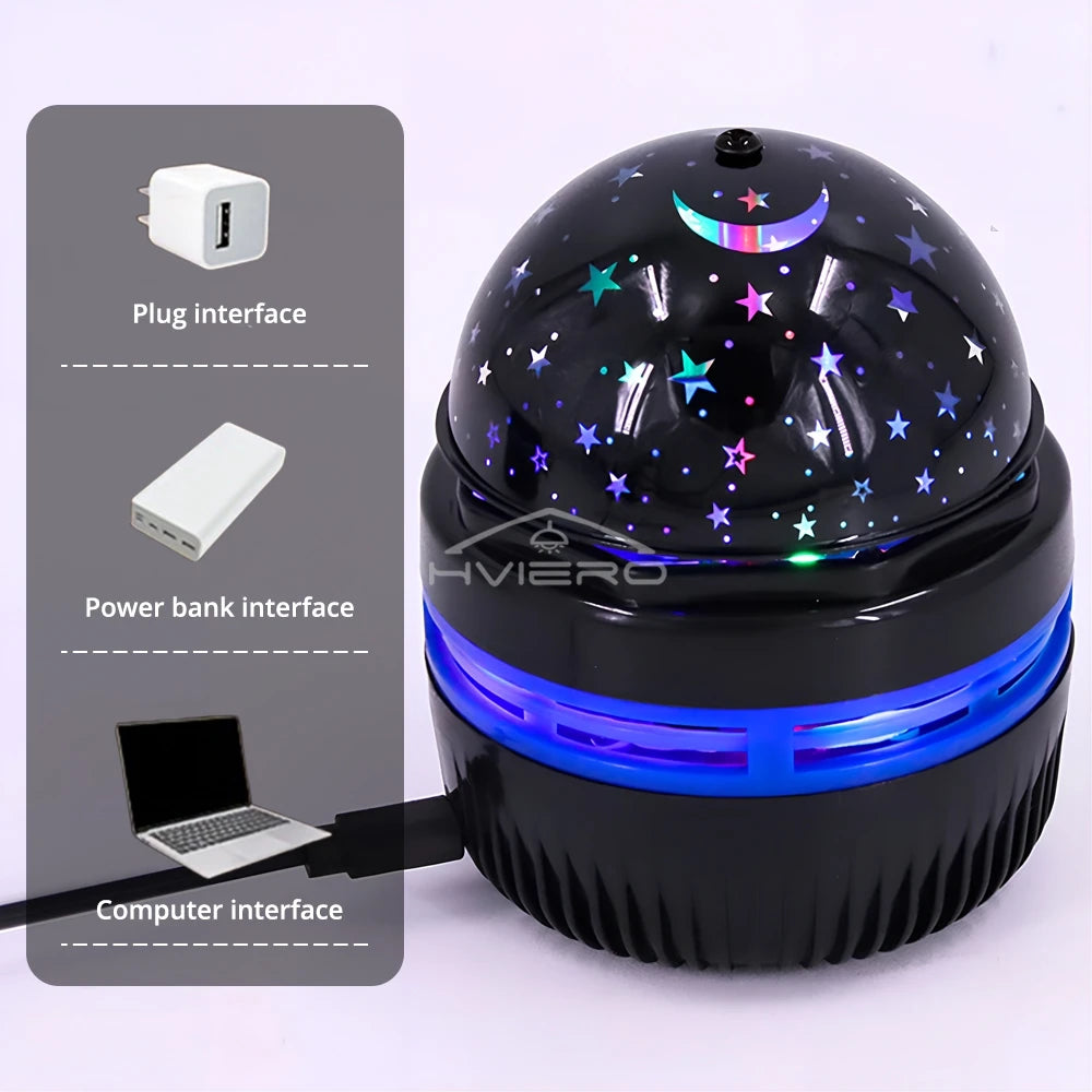 Galaxy Night Light Projector USB Table Lamp