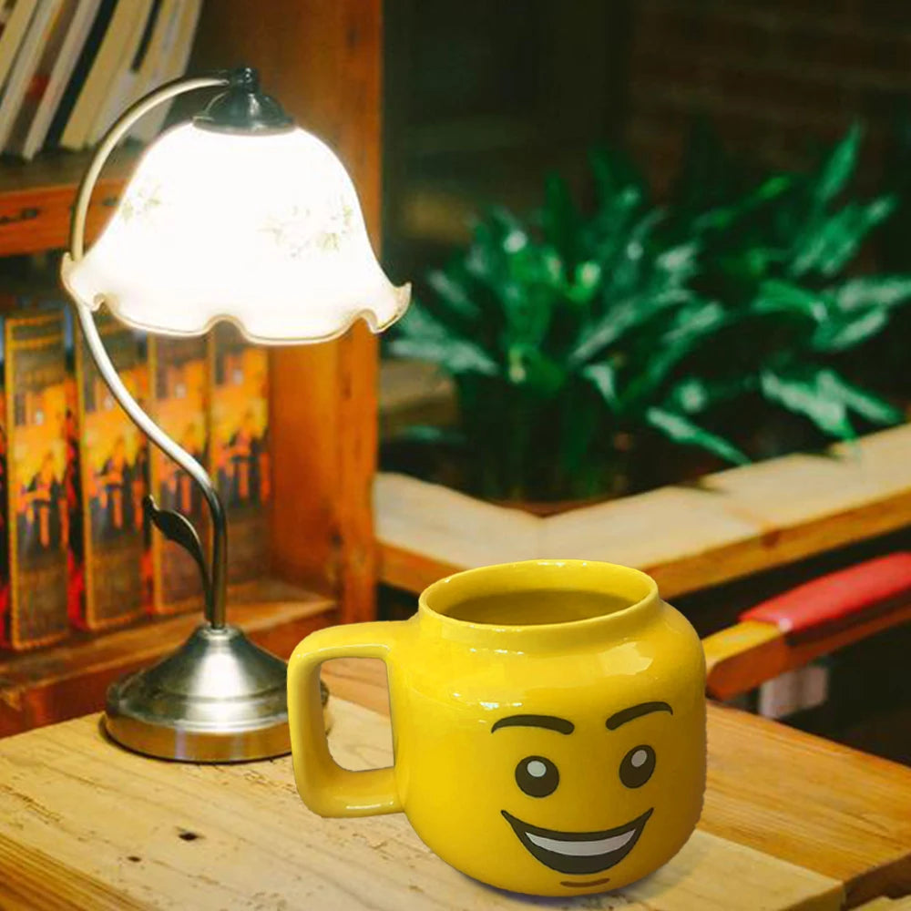 Cartoon Ceramic Mug Cup 250ML with Cute Impish Expression