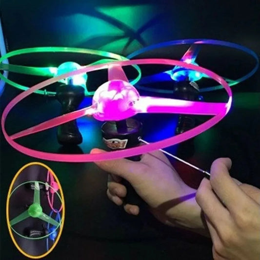 LED Lighting Flying Disc Propeller Helicopter Toys