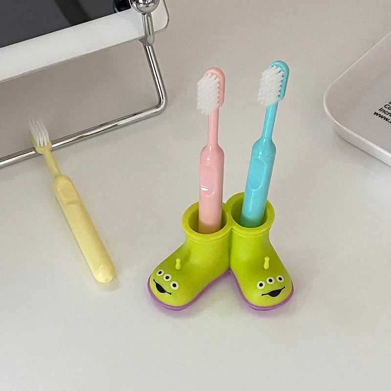 Disney Alien Toothbrush Holder Anime Creative Multifunctional Pen Holder Cartoon Desktop Decoration Bathroom Accessories Gift