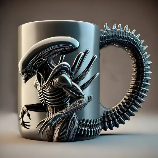 (On Sale)1PC Xenomorph Mug 3D Alien Coffee Cup for Home And Office