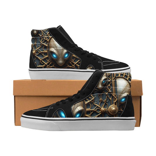 Galactical Steppers #1 High Top Men's High Top Canvas Shoes