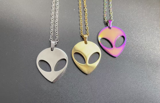 New Alien Pendant Chain Neck Decoration Necklace For Women/Men
