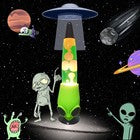 Alien Lava Lamp UFO Groovy Motion Lava Lamp