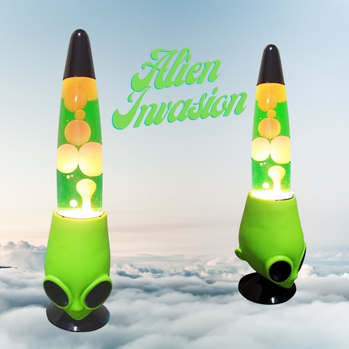 Alien Lava Lamp UFO Groovy Motion Lava Lamp