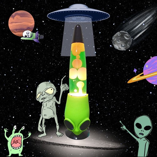 Alien Lava Lamp UFO Groovy Motion Lava Lamp