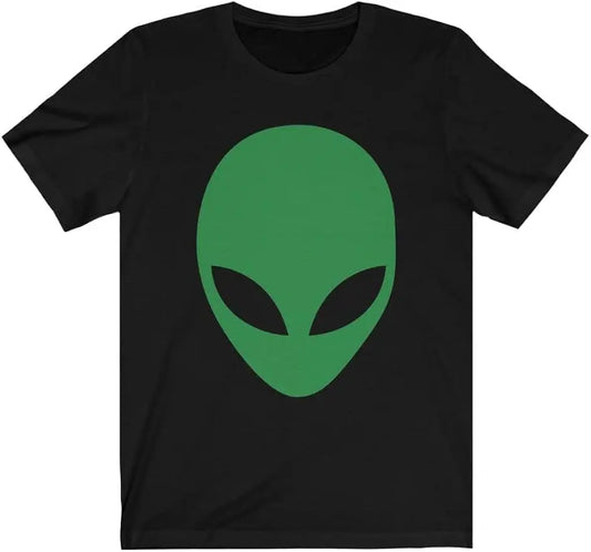 Alien Face UFO T-shirt Men C