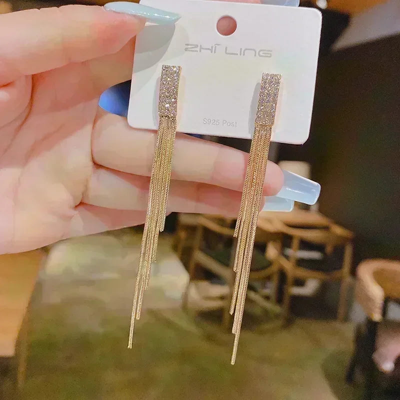 Geometric Rhombus Double Layer Combination Design Earrings For Women