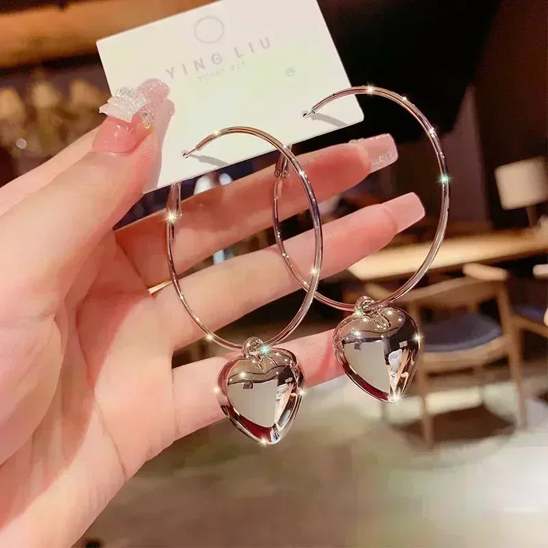 Geometric Rhombus Double Layer Combination Design Earrings For Women