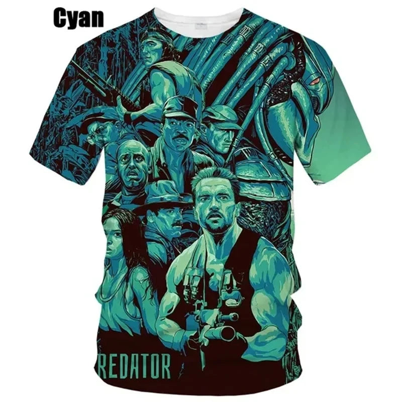 Predator 3D Graphic T-Shirt Men