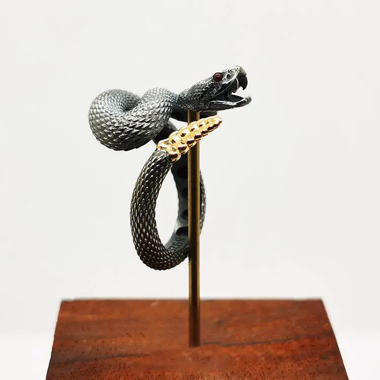 Vintage Snake Ring Adjustable Opening