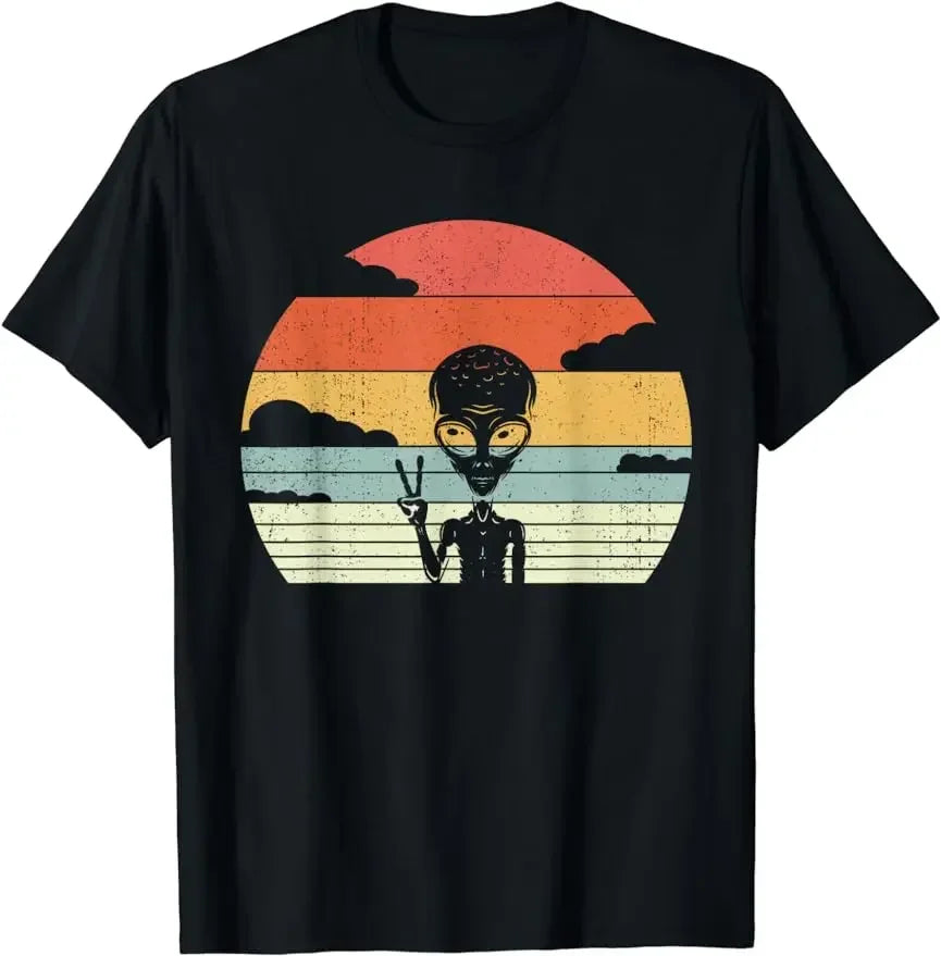 Cute Alien I Come in Peace Space Rave EDM Music Alien T-Shirt