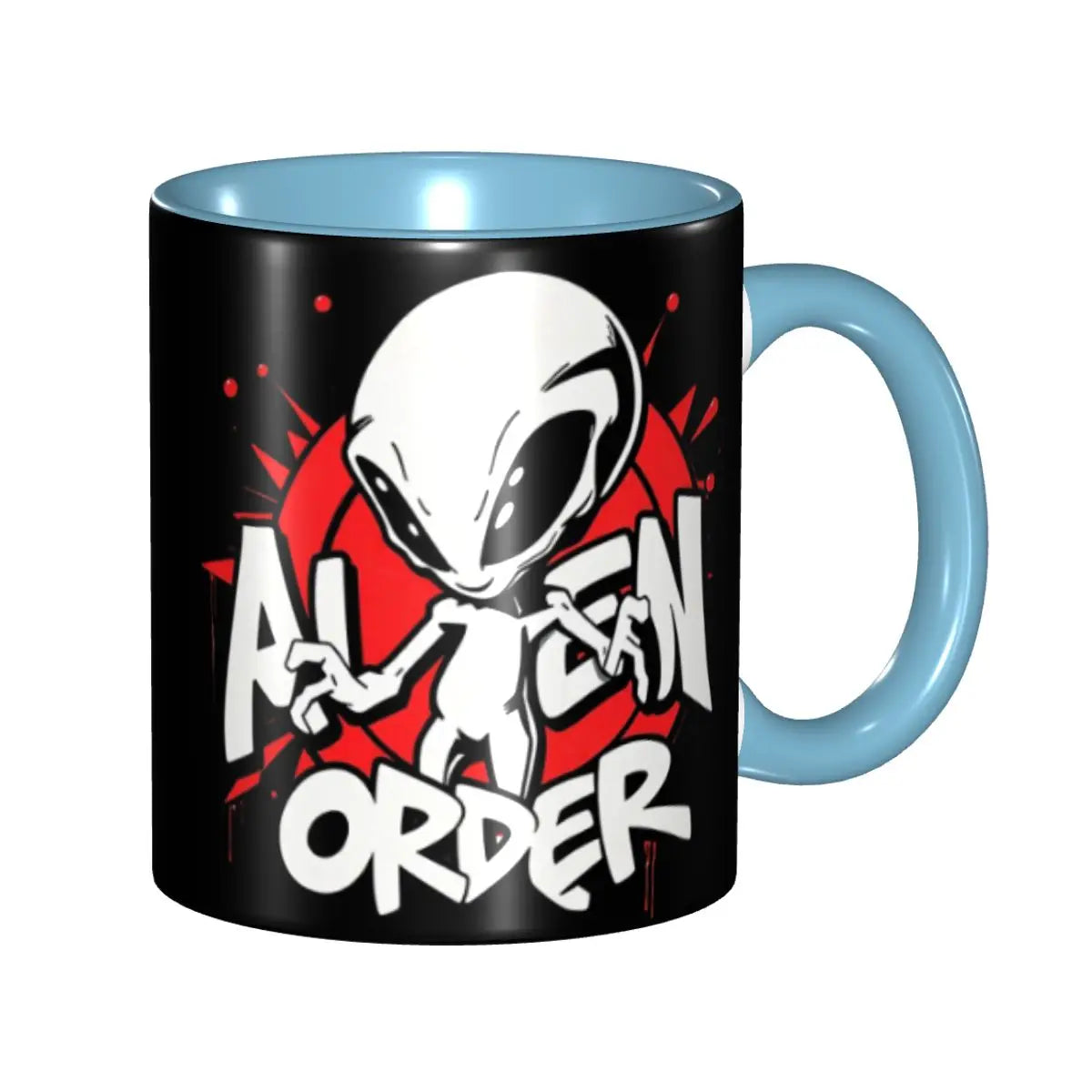 Ignore Alien Orders Street Art Mug Funny Ceramic Coffee Cups