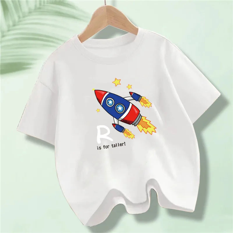 Kids Explore Space Astronaut Prints T-Shirt Boys