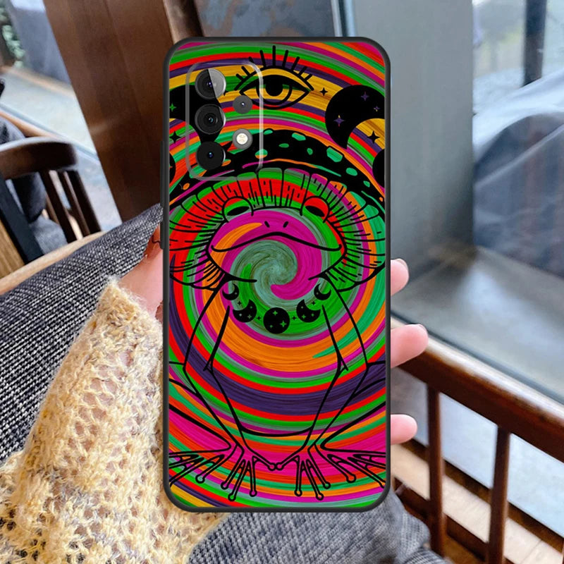 Hippie Mushroom Frog shrooms Case For Samsung Galaxy Phones