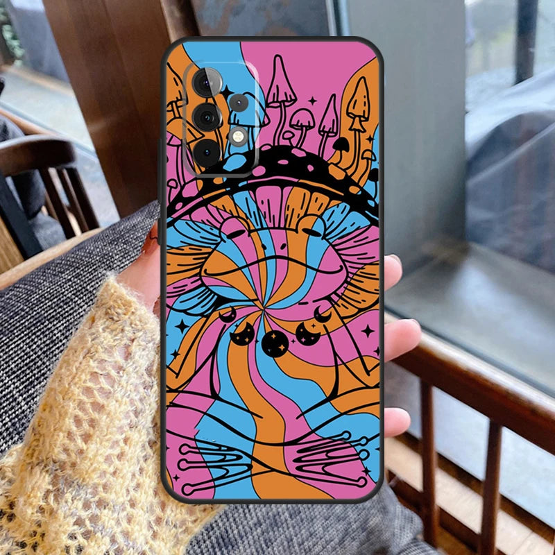 Hippie Mushroom Frog shrooms Case For Samsung Galaxy Phones
