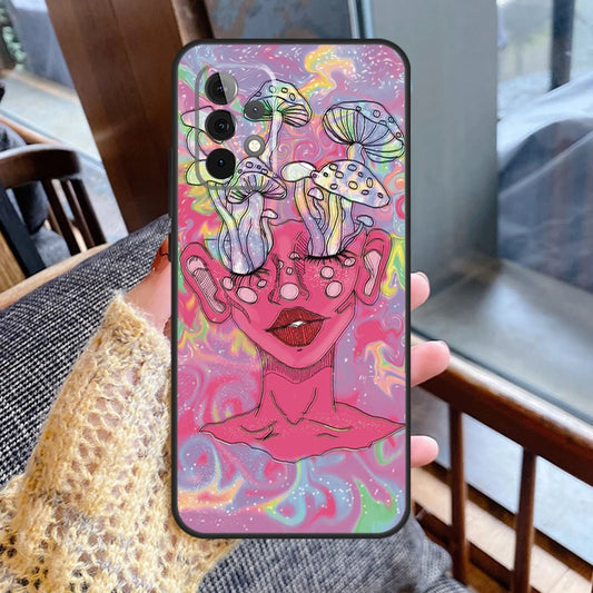 Hippie Mushroom Frog shrooms Case For Samsung Galaxy Phones