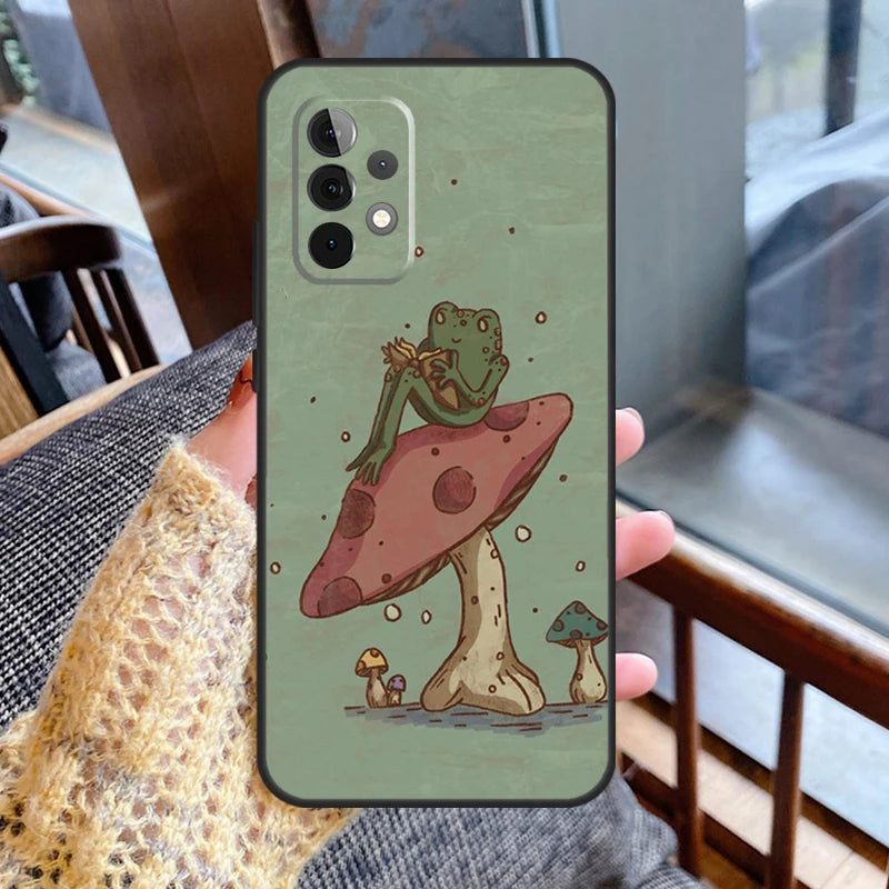 Hippie Mushroom Frog shrooms Case For Samsung Galaxy Phones